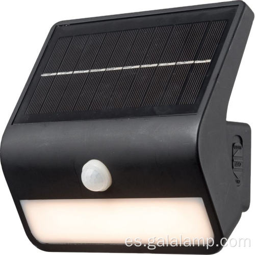 Aplique solar LED para exteriores, luz de patio IP54